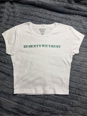 Sexyy Red White Graphic Tee - "In Sexyy We Trust"